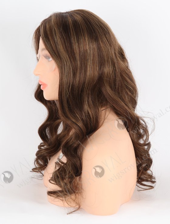In Stock European Virgin Hair 20" Beach Wave 3# With T3/8# Highlights Color Lace Front Wig RLF-08035-25626