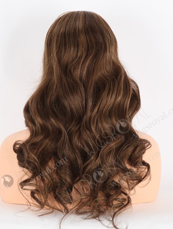 In Stock European Virgin Hair 20" Beach Wave 3# With T3/8# Highlights Color Lace Front Wig RLF-08035-25628