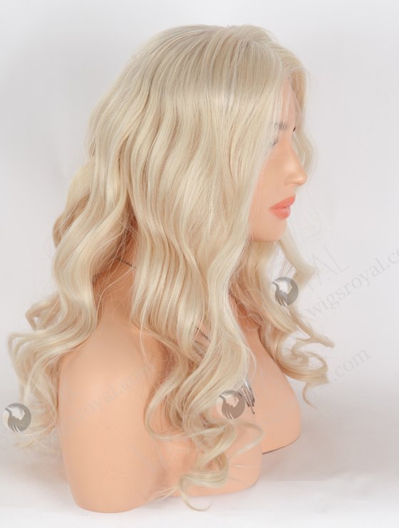 In Stock European Virgin Hair 20" Beach Wave White Color Lace Front Wig RLF-08031-25606