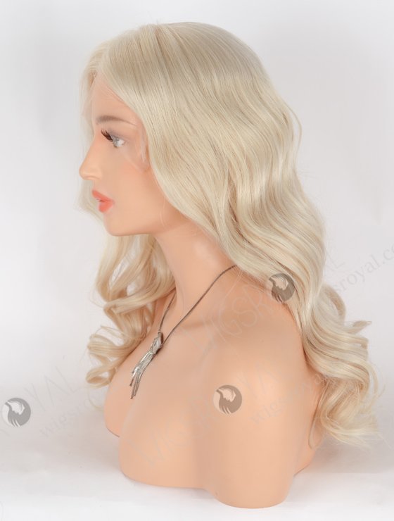 In Stock European Virgin Hair 20" Beach Wave White Color Lace Front Wig RLF-08031-25609