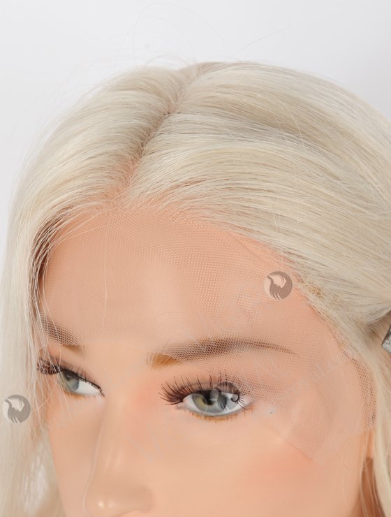 In Stock European Virgin Hair 20" Beach Wave White Color Lace Front Wig RLF-08031-25610