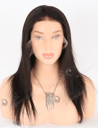 In Stock Indian Remy Hair 14" Straight Natural Color HD Lace Front Wig LLF-01016
