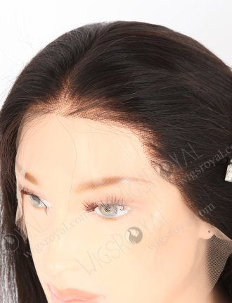 In Stock Indian Remy Hair 12" Straight Natural Color HD Lace Front Wig LLF-01015