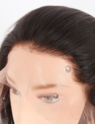 In Stock Indian Remy Hair 14" Straight Natural Color Lace Front Wig LLF-01003