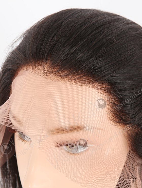 In Stock Indian Remy Hair 14" Straight Natural Color Lace Front Wig LLF-01003-25743