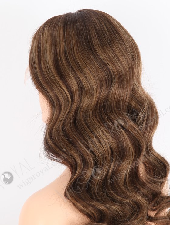 In Stock European Virgin Hair 20" Beach Wave 3# With T3/8# Highlights Color Lace Front Wig RLF-08036-25866