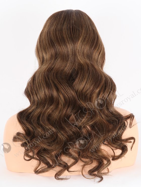 In Stock European Virgin Hair 20" Beach Wave 3# With T3/8# Highlights Color Lace Front Wig RLF-08036-25868