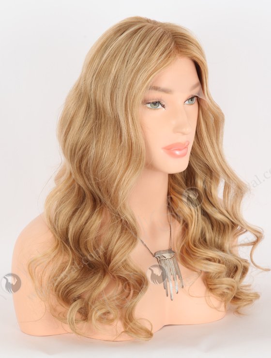 In Stock European Virgin Hair 20" Beach Wave T8/16# With 8# Highlights Color Lace Front Wig RLF-08029-26020