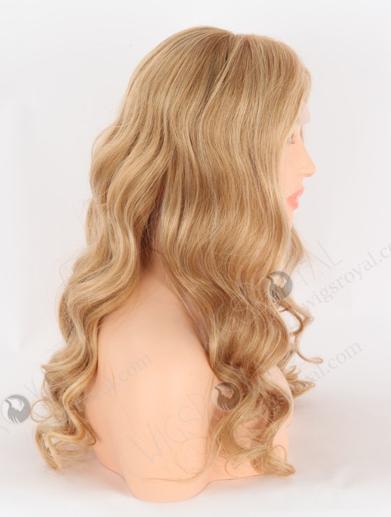 In Stock European Virgin Hair 20" Beach Wave T8/16# With 8# Highlights Color Lace Front Wig RLF-08029-26021