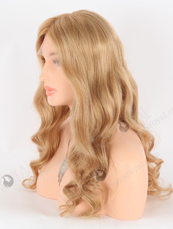 In Stock European Virgin Hair 20" Beach Wave T8/16# With 8# Highlights Color Lace Front Wig RLF-08029-26022
