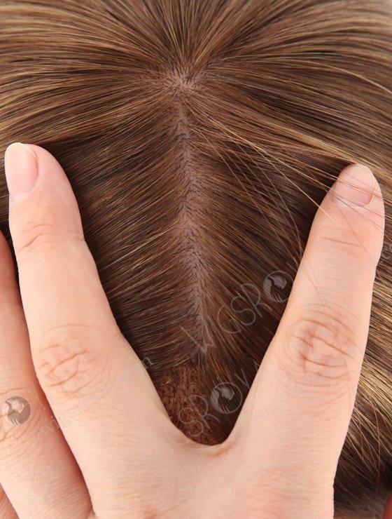 Realistic Human Hair Glueless Wigs With Silk Top GLL-08071-26073