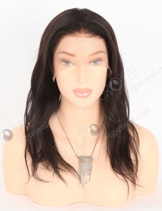In Stock Indian Remy Hair 14" Straight Natural Color Full Lace Wig FLW-01056