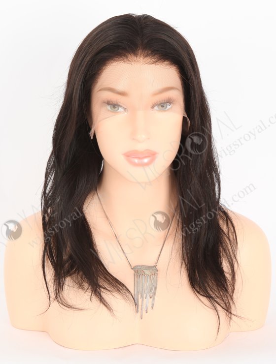 In Stock Indian Remy Hair 14" Straight Natural Color Full Lace Wig FLW-01056