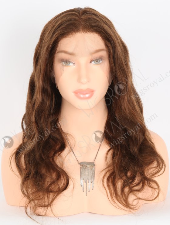 In Stock Indian Remy Hair 18" Body Wave 4/30# Highlights Color Full Lace Wig FLW-01893-26445