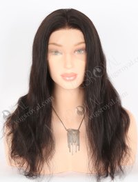 In Stock Indian Remy Hair 18" Natural Straight Natural Color Full Lace Wig FLW-01336