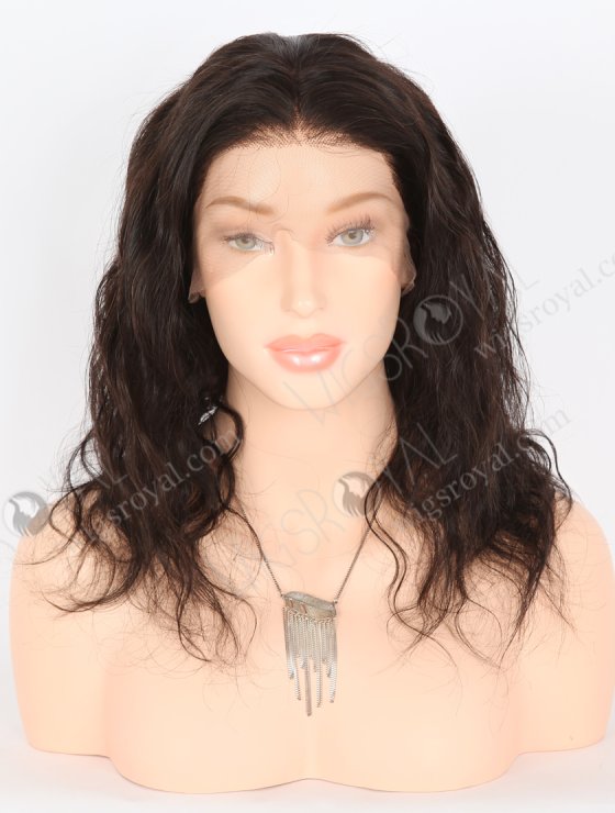 In Stock Brazilian Virgin Hair 14" Natural Wave Natural Color Full Lace Wig FLW-04009-26565