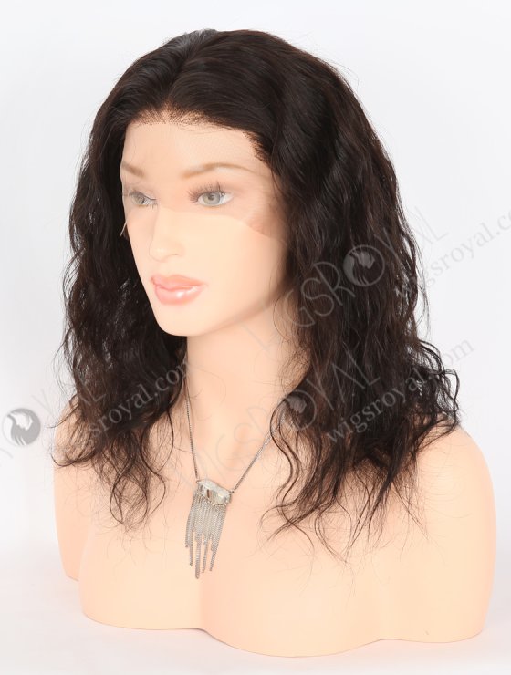 In Stock Brazilian Virgin Hair 14" Natural Wave Natural Color Full Lace Wig FLW-04009-26568