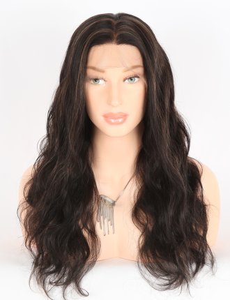 In Stock Indian Remy Hair 18" Body Wave 1b/4# Highlights Full Lace Wig FLW-01533
