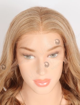In Stock Brazilian Virgin Hair 12" Beach Wave 30#/27# Evenly Blended Color Lace Front Wig MLF-04034