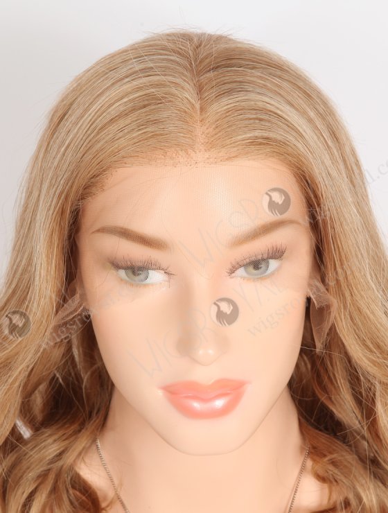 In Stock Brazilian Virgin Hair 12" Beach Wave 30#/27# Evenly Blended Color Lace Front Wig MLF-04034-26859