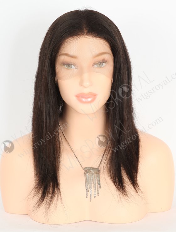 In Stock Indian Remy Hair 12" Straight Natural Color Full Lace Wig FLW-01004