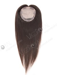 Seamless Silk Base Human Hair Toppers 14 inches Natural Color Topper-008