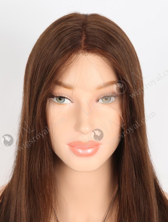 Most Natural Looking Glueless HD Lace Front Wigs | High Quality 16 Inch Straight Brown Human Hair Wigs RLF-08044-27398
