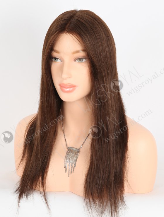 Most Natural Looking Glueless HD Lace Front Wigs | High Quality 16 Inch Straight Brown Human Hair Wigs RLF-08044-27400