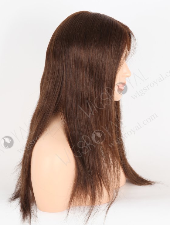 Most Natural Looking Glueless HD Lace Front Wigs | High Quality 16 Inch Straight Brown Human Hair Wigs RLF-08044-27402