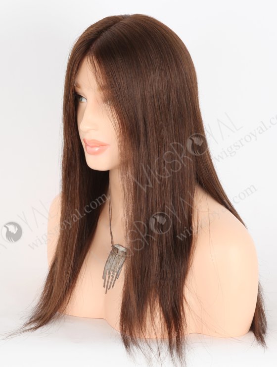 Most Natural Looking Glueless HD Lace Front Wigs | High Quality 16 Inch Straight Brown Human Hair Wigs RLF-08044-27405
