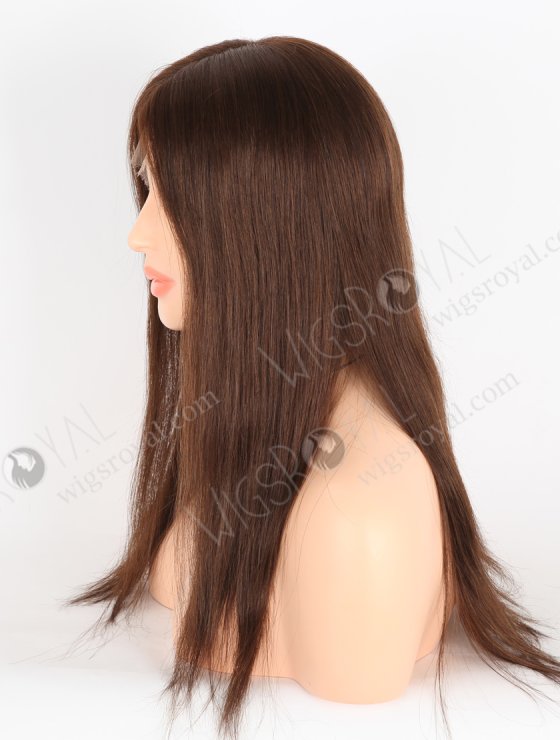 Most Natural Looking Glueless HD Lace Front Wigs | High Quality 16 Inch Straight Brown Human Hair Wigs RLF-08044-27404
