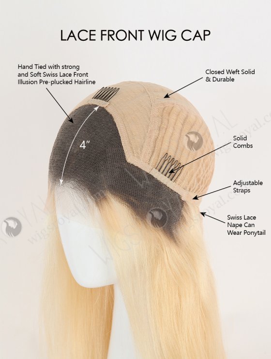 Full Density Blonde Color Frontal Wig SLF-01267-28126