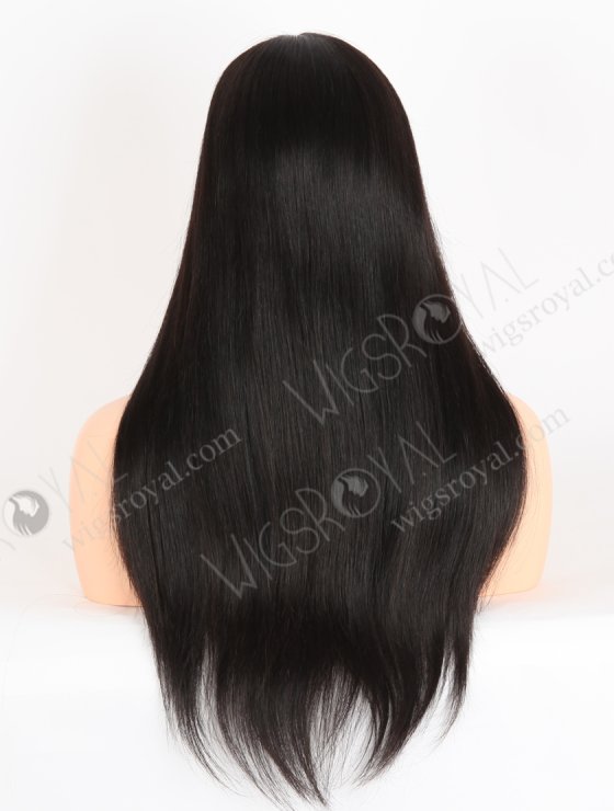 Natural Looking Tiny Knots Transparent HD Lace Front Wigs | High Quality Human Hair 20 Inch Long Black Wig RLF-08052-28199