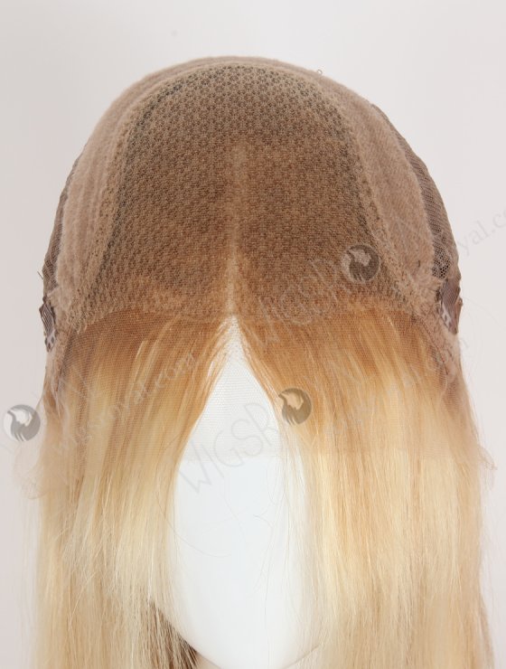 Undetectable 20 Inch European Hair Small Cap Size Brown Roots Long Blonde Lace Front Wig for Caucasian Women RLF-08069-28260