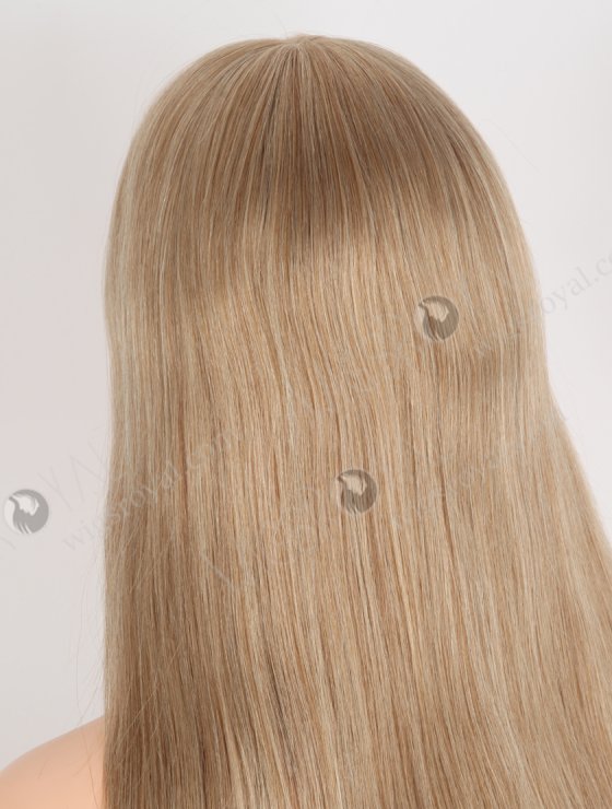 Super Natural Hair Parting Hidden Knot Silk Top Full Lace Wig | In Stock European Virgin Hair 18" Straight 8a#/60# Blended Color Lace Front Wig RLF-08064-28406