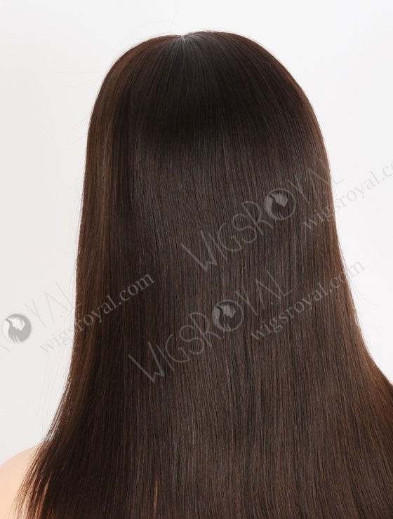 Small Cap Lace Front Wigs for Ladies with Thinning Hair Best Quality 16 Inch Straight Natural Brown Virgin Hair RLF-08047-28683