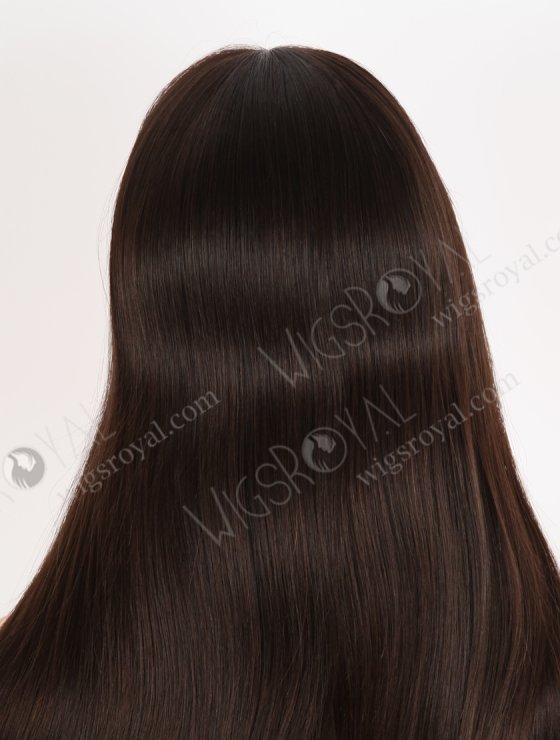 Luxury Realistic Wigs for Women 18 Inch Straight Natural Brown Virgin Human Hair Lace Front Wigs RLF-08048-28697