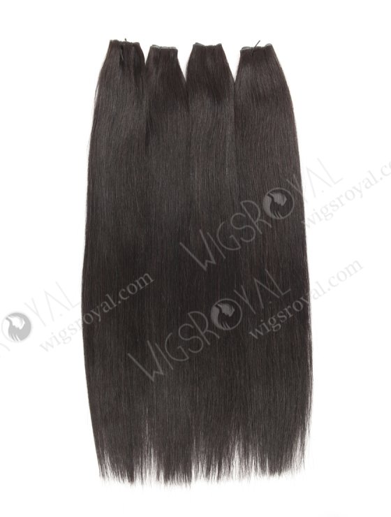 Incredibly thin Genius Weft 18 Inch Off Black European Remy Hair Extensions for Seamless Look SGW-08001