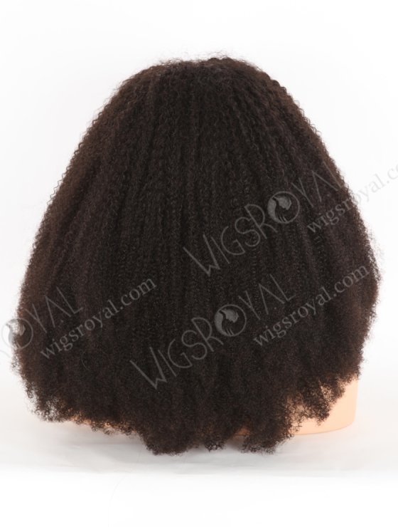 High Density 200% Brazilian Virgin Natural Color Afro Curl Silk Top With PU Full Lace Wig WR-ST-060-29545