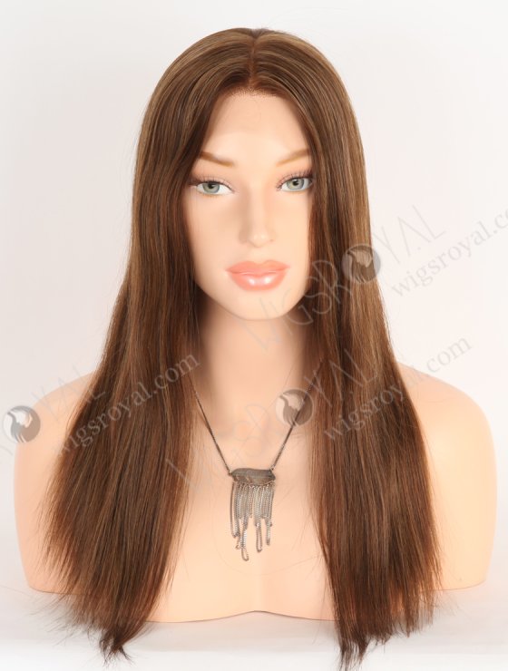 VIVIAN HD Lace Front Wig - 16 Inch European Virgin Human Hair 3/6/8# Highlights Stunning Brown Color RLF-08081-29835