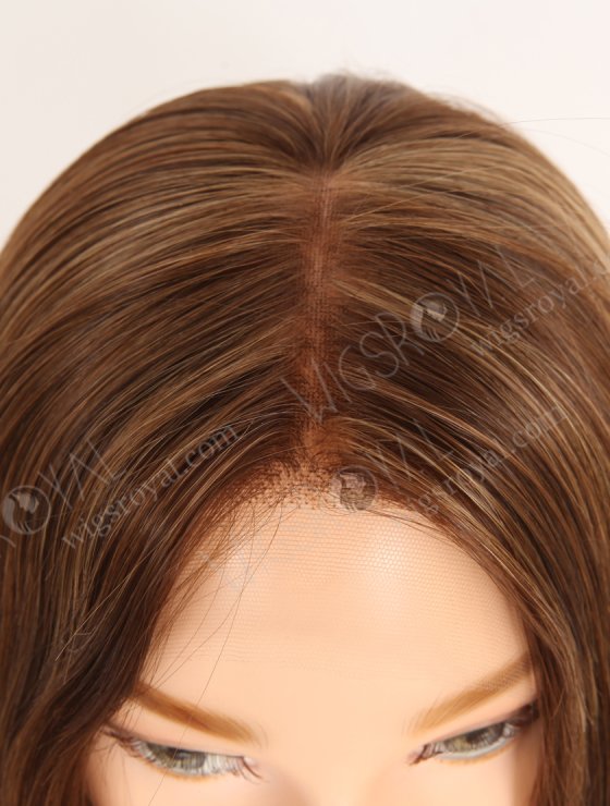 VIVIAN HD Lace Front Wig - 16 Inch European Virgin Human Hair 3/6/8# Highlights Stunning Brown Color RLF-08081-29837