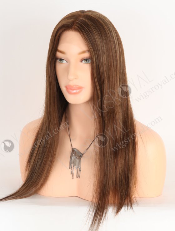 VIVIAN HD Lace Front Wig - 16 Inch European Virgin Human Hair 3/6/8# Highlights Stunning Brown Color RLF-08081-29839