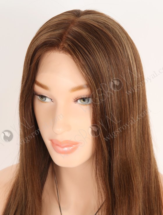 VIVIAN HD Lace Front Wig - 16 Inch European Virgin Human Hair 3/6/8# Highlights Stunning Brown Color RLF-08081-29840
