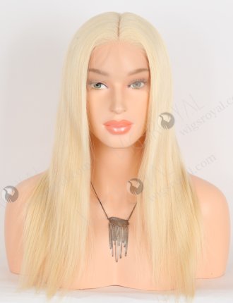 Premium Qualiry Silk Top Blonde Wig 16 Inch 613 Soft and Thin European Hair Wigs for Small Heads STW-821