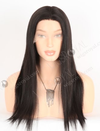 Realistic Silk Top Wigs for Thinning Hair 18 Inch Off Black European Virgin Hair Small Cap Size STW-841