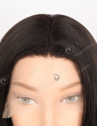 Realistic Silk Top Wigs for Thinning Hair 18 Inch Off Black European Virgin Hair Small Cap Size STW-841