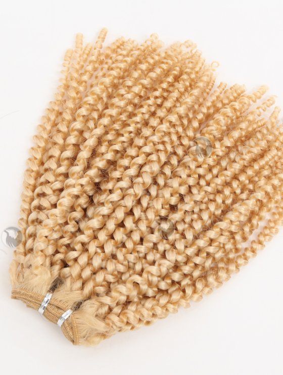 Blonde Color Spiral Curly Brazilian Virgin Human Hair Bundles Weft Extensions WR-MW-204-30253