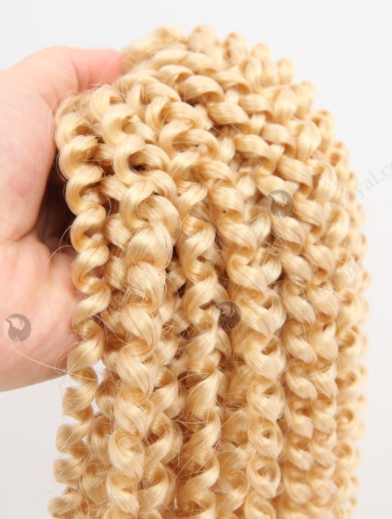Blonde Color Spiral Curly Brazilian Virgin Human Hair Bundles Weft Extensions WR-MW-204-30250