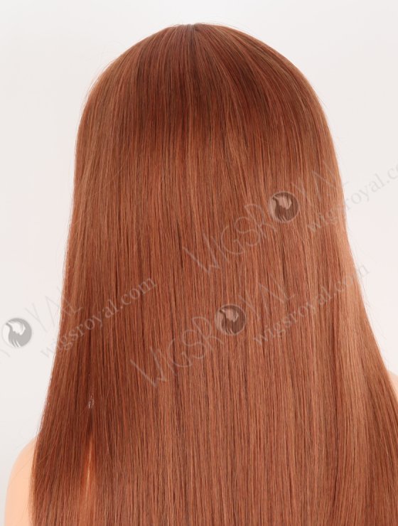 Reddish Brown Color Silk Base Invisible Knots Hand Tied Full Lace Wigs WR-ST-063-30298