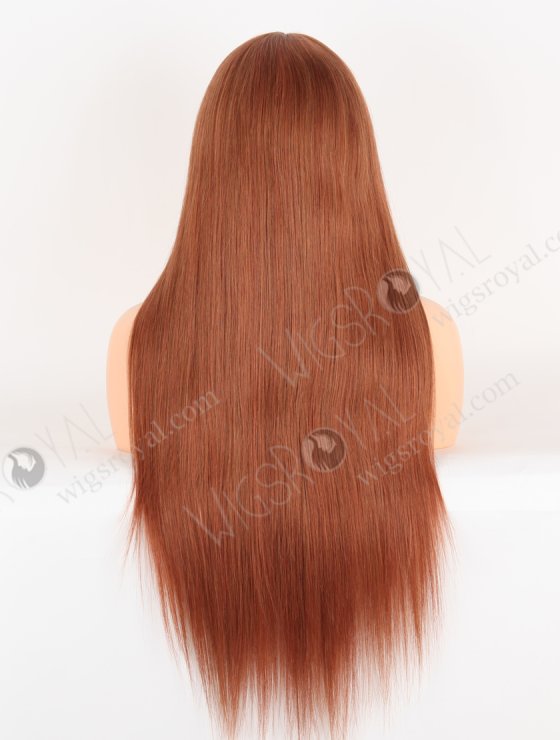 Reddish Brown Color Silk Base Invisible Knots Hand Tied Full Lace Wigs WR-ST-063-30299